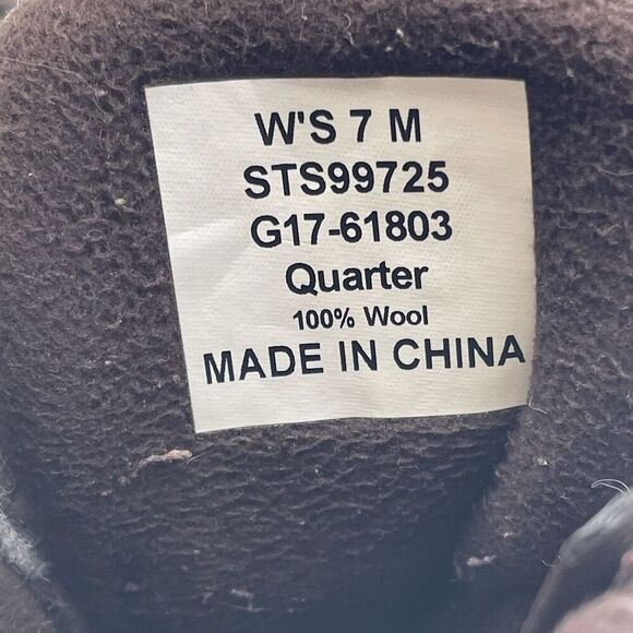 SPERRY Duck Boots Women’s Size 7 Ombre Brown Saltwater Wool Lace Up Side Zip - Picture 5 of 16